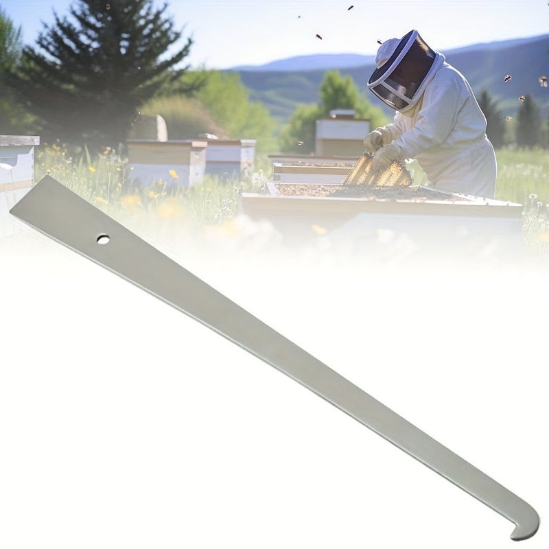 1 Stainless Steel Hive Tool Curved Tail Scraper Beekeeping Honeycomb Scraper - Image 3