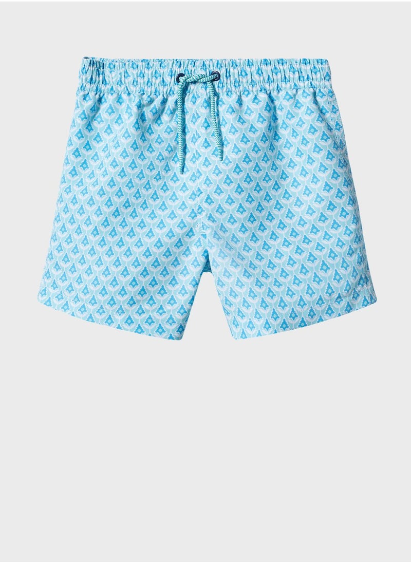 MANGO - Kids Printed Swimming Trunks - Image 1