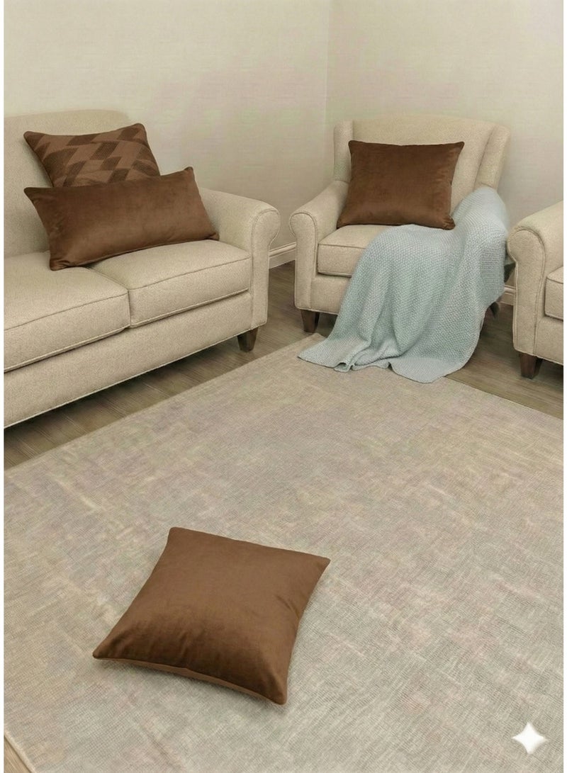 SleepLand Guest and travel package, brown, consisting of a mattress, blanket, pillow, and pillowcase - Image 3