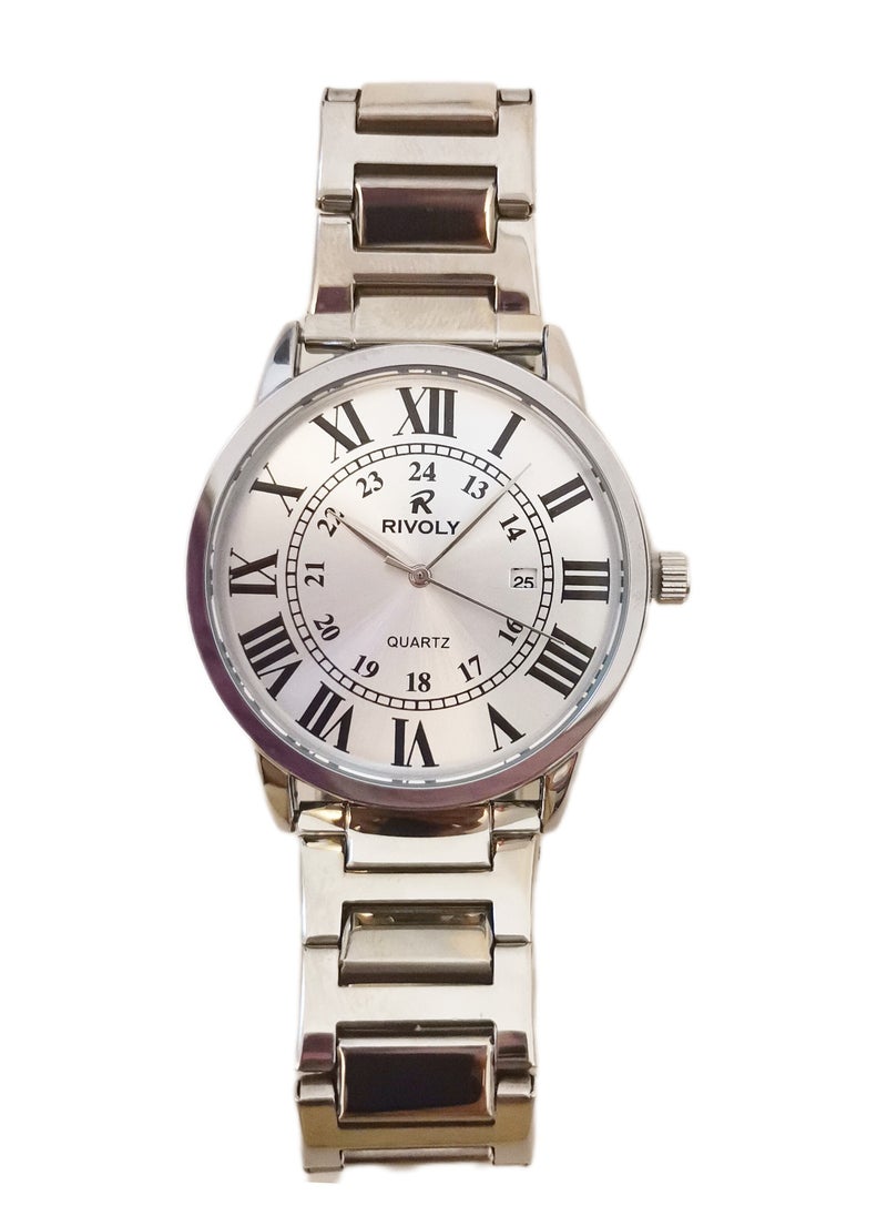 Rivoly - Men's stainless steel set consisting of a watch, a rosary, a pen and cufflinks - Image 1