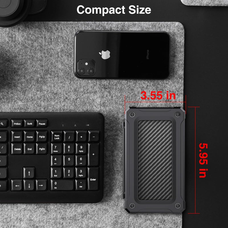 HEIYING Memory Card Case for SD/TF Cards,Portable SD Card Holder Storage Case Compatible with 20 SDXC SDHC and 20 TF Cards Slots - Image 5