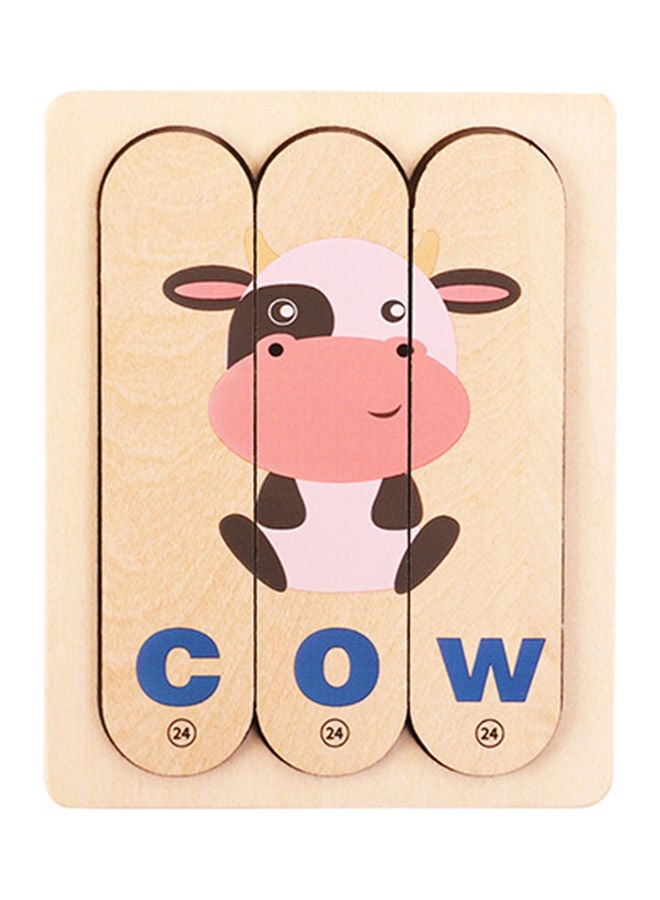 Letter Matching Wooden Jigsaw Board Puzzles Set - Image 1