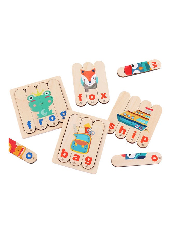 Letter Matching Wooden Jigsaw Board Puzzles Set - Image 5