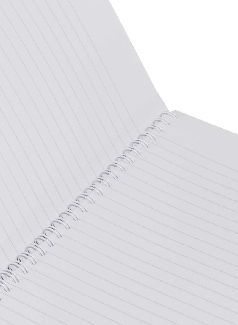 FIS LIGHT Pack of 10  Spiral Soft Cover Notebook, Single Line , 10X8 Inches (25.4 X 20.32 Cm) 100 Sheets -LINB1081609S - Image 3