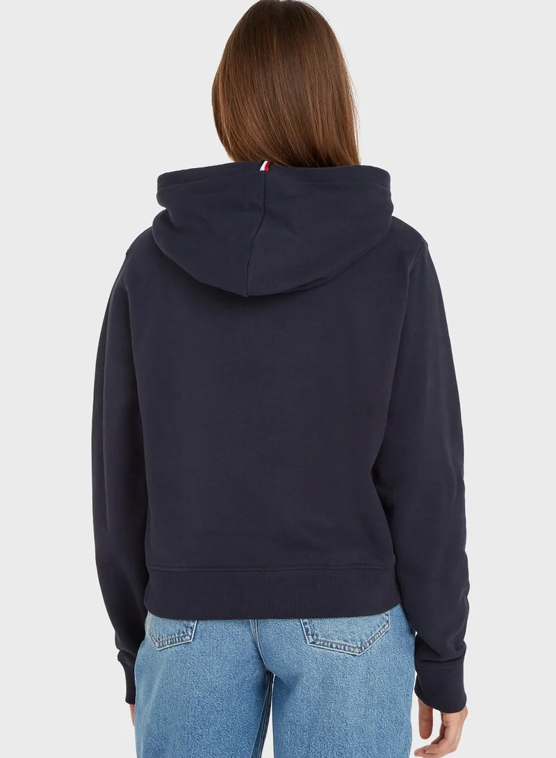 TOMMY HILFIGER Pocket Detail Knitted Hoodie