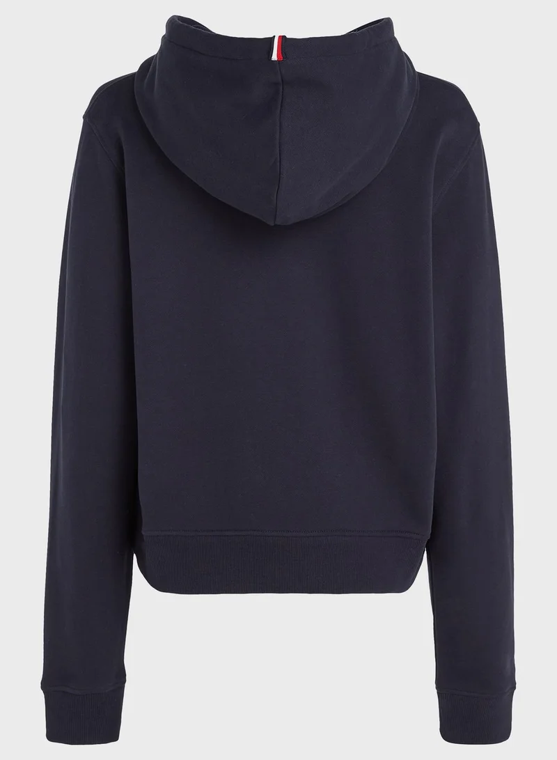 TOMMY HILFIGER Pocket Detail Knitted Hoodie