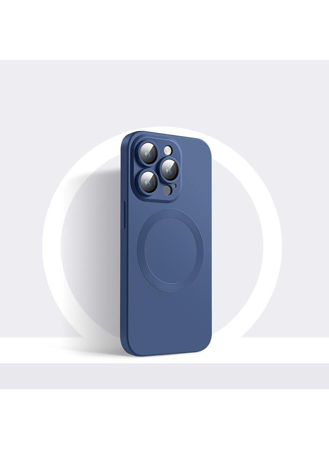 The Bros Case For iPhone 14 Pro Max CD Texture MagSafe Liquid Silicone Phone Case