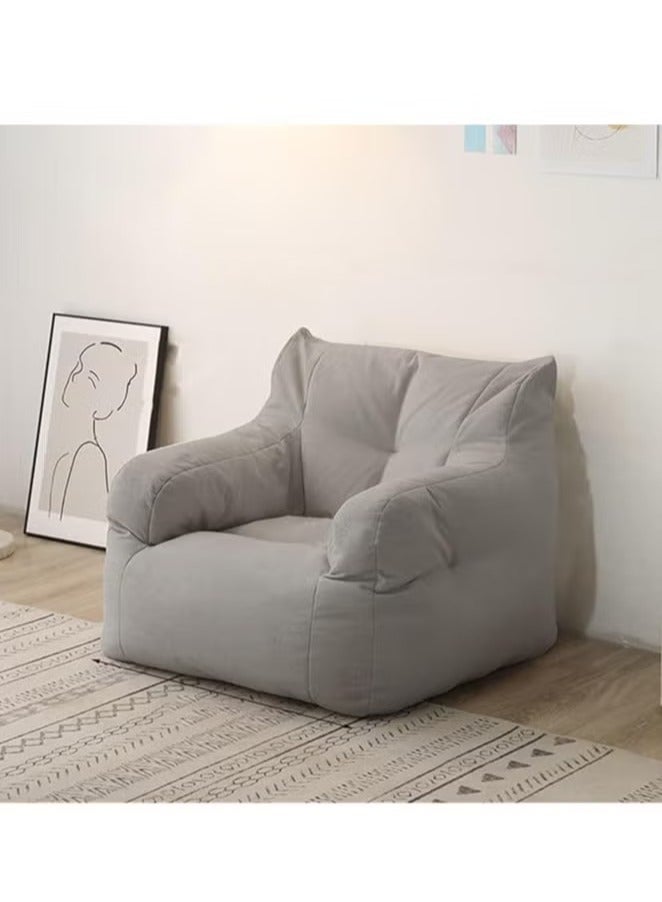 Arabest Bean Bag for Adults Sofa Cover- Large Bean Bag Sofa Cover with Armrests, Bean Bag Sofa Cover Stuffed High-Density Foam, Lazy Sofa Comfy Chair, BeanBag Chair for Bedroom, Living Room ，Sofa Cover(Light Grey) - Image 1