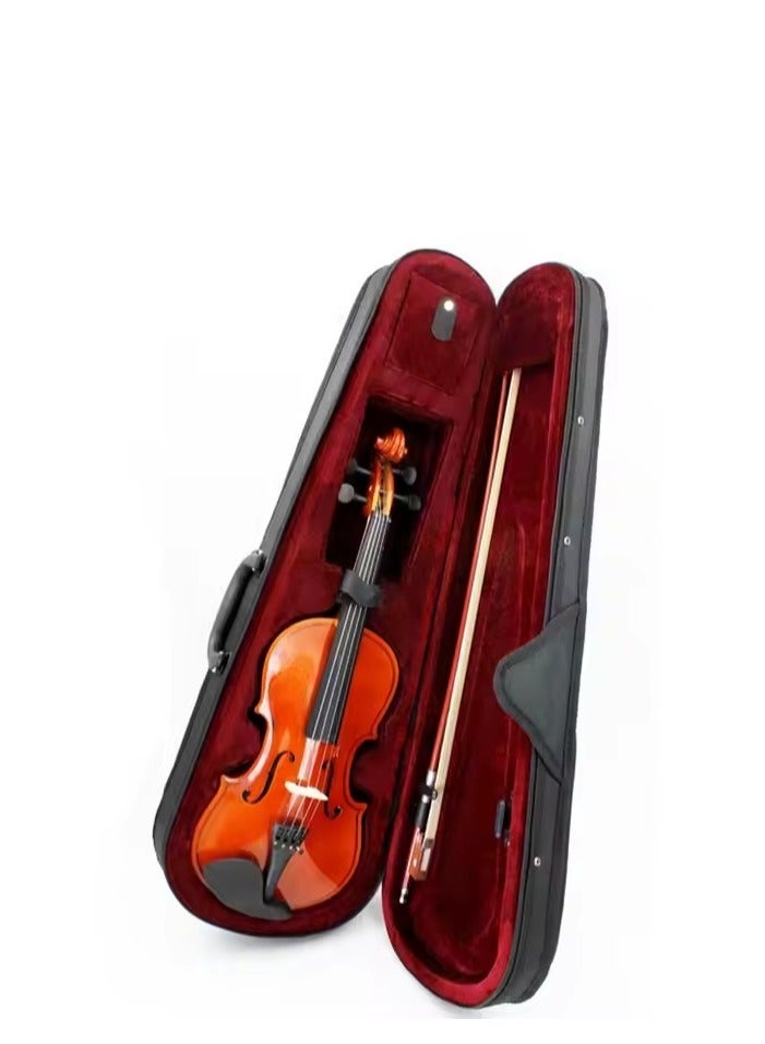 Megarya Megarya 1/2 Size Student Violin – Solid Wood Acoustic Fiddle for Beginners, Kids & Adults – Includes Bow, Rosin & Carrying Case – Ideal Starter Instrument- Color Mahogany 