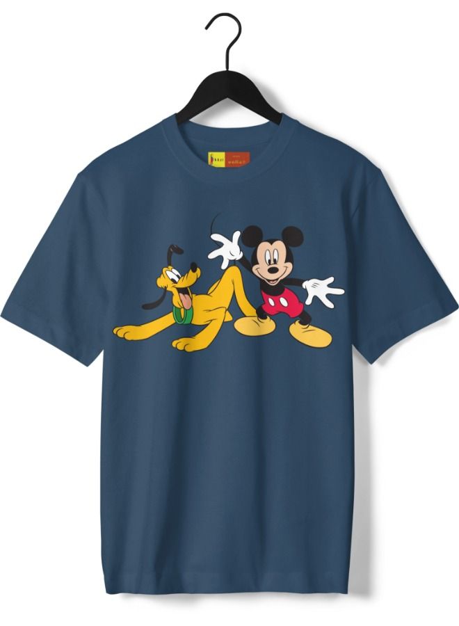 Disney T-Shirt Mickey and Pluto Oversize Unisex
