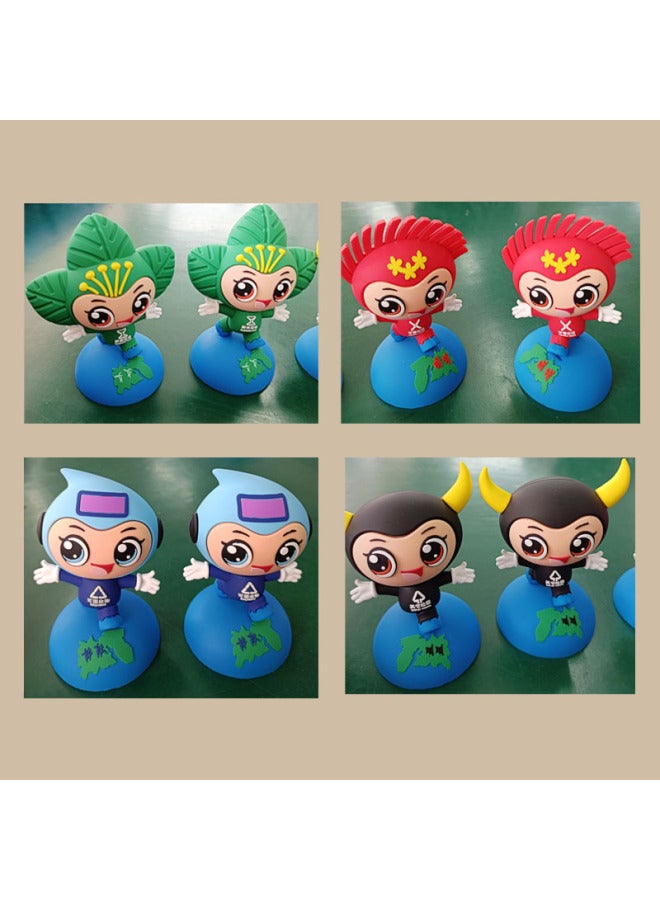Open Mold Cartoon U Disk Blind Box Ornaments Doll U Disk 3D Creative IP Corporate Image Mascot PVC Silicone U Disk-color:mold Opening-capacity:256MB - Image 5
