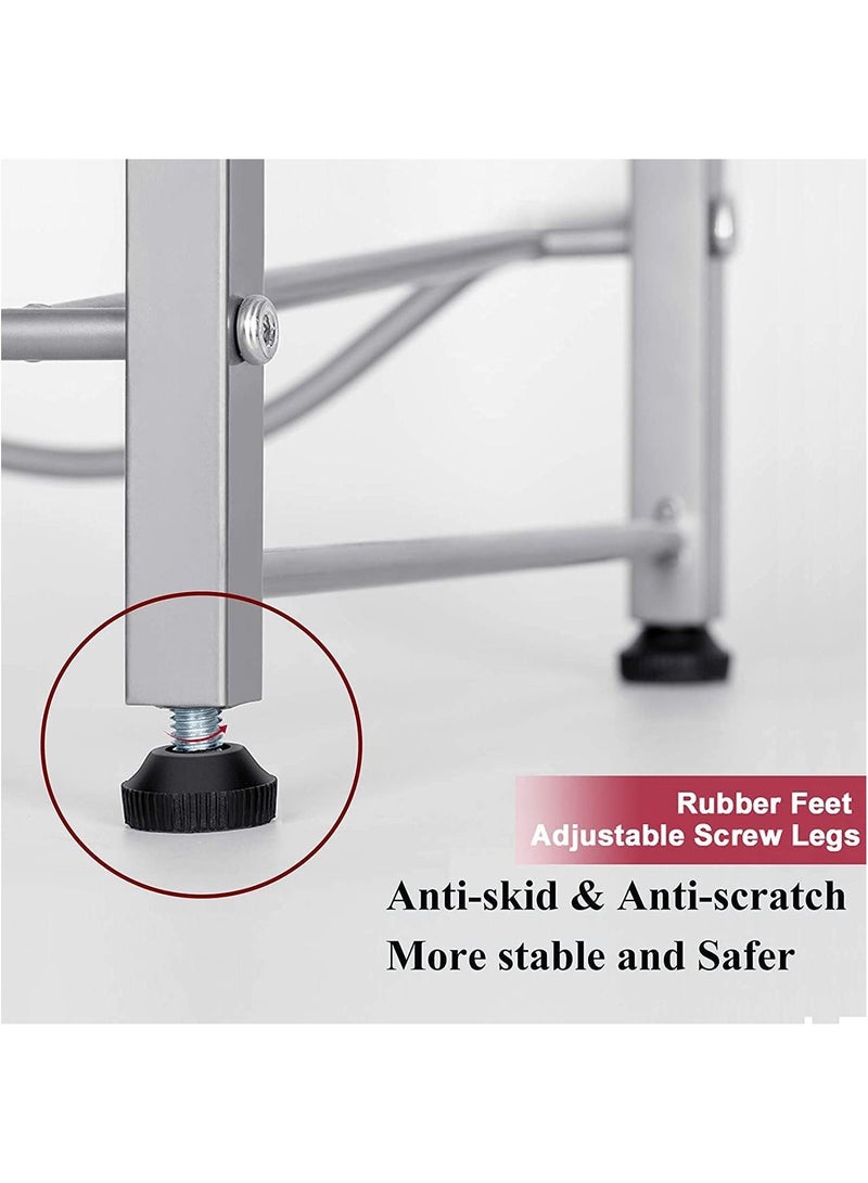 DubaiGallery 4-Tier Water Bottle Holder Cooler Jug Rack 5 Gallon Water Bottle Storage Rack Detachable Heavy Duty Chrome Water Bottle Cabby Rack  with Holder - Image 4