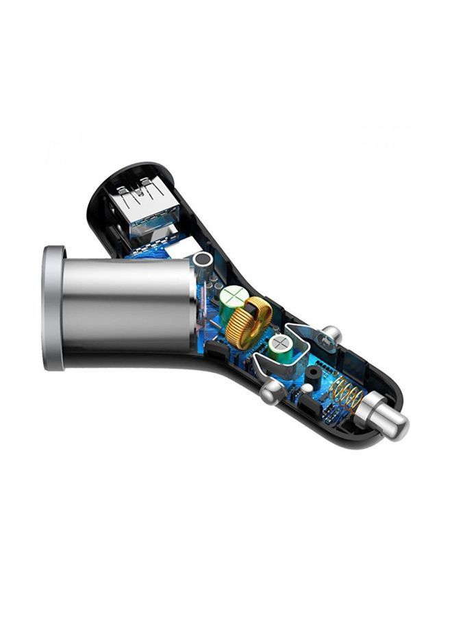 نيبمينينت شاحن سيارة بمنفذ USB مزدوج مع ولاعة أسود - Image 5