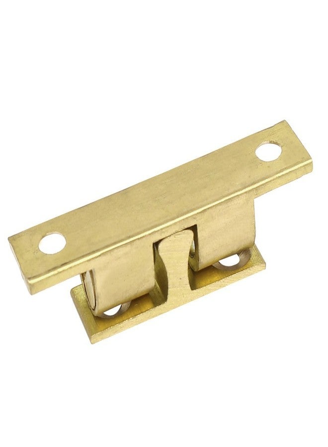 Sydien 50mm/1.96 inch Solid Brass Furniture Cabinet Closet Dual Ball Tension Roller Catch Latch Pack of 4 - Image 2