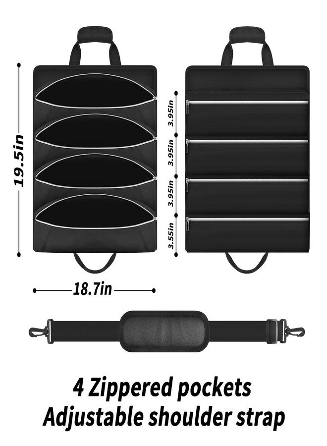 SAIKA Grill Tool Accessory Storage Bag Roll Up, BBQ Tools Carry Orangizer Case for Grilling Utensil, Large Oxford Cloth Griddle Classifiable Holder for Outdoor Camping Barbecue Hiking Picnic Trip(Box Only) - Image 2