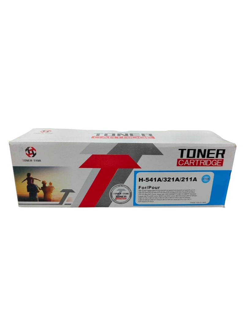 تونر كارتيدج تونر كارتج خرطوشة حبر 131A 128A 125A CF211A CE321A CB541A متوافق مع طابعة اتش بي ليزر جيت الملونة Cp1210 1215 Cp1510 1515 1518 Cm1300 Cm1312Nfi Cm1415Fnw Cp1525Nw Mfpm276N M276Nw M251N أزرق  - Image 1