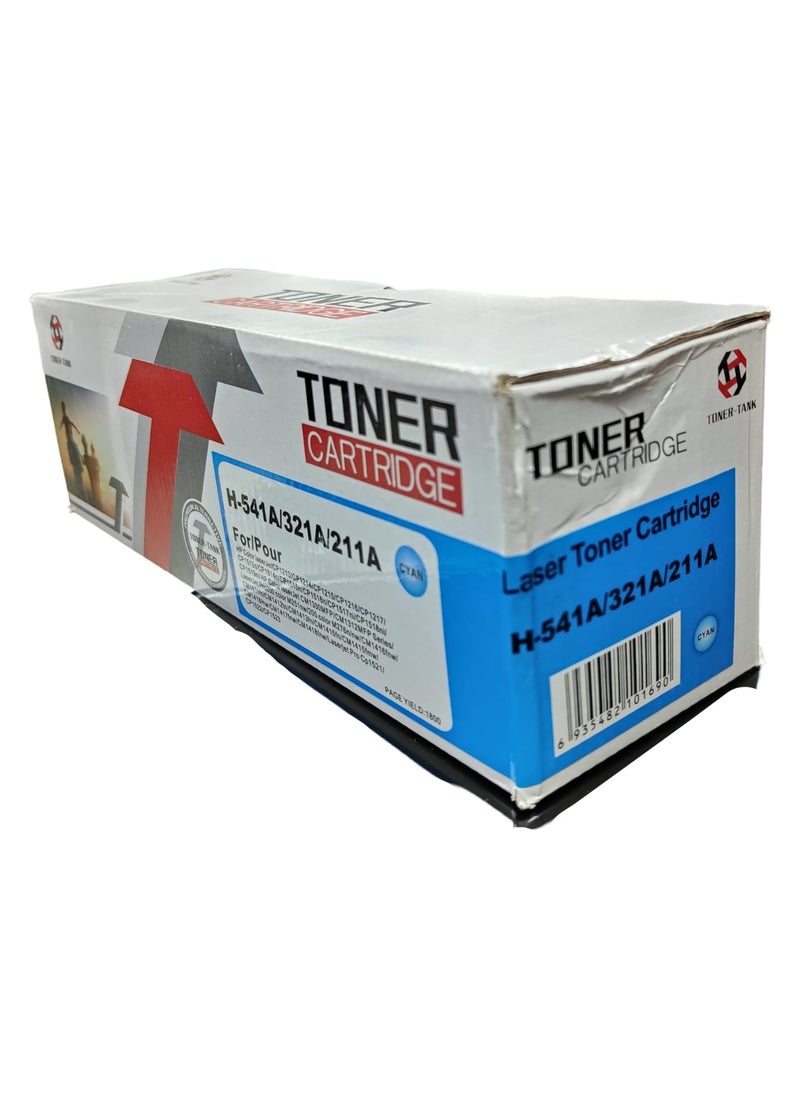 تونر كارتيدج تونر كارتج خرطوشة حبر 131A 128A 125A CF211A CE321A CB541A متوافق مع طابعة اتش بي ليزر جيت الملونة Cp1210 1215 Cp1510 1515 1518 Cm1300 Cm1312Nfi Cm1415Fnw Cp1525Nw Mfpm276N M276Nw M251N أزرق  - Image 2