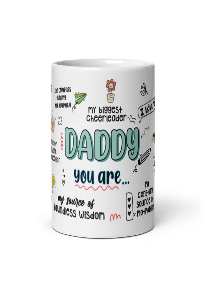 Visibee Daddy, You are Loved Ceramic Coffee Mug Collection - Father's Day Gift, Birthday Gift for Dad on Birthdays, Anniversaries, and Father's Day - 325ml Ceramic Coffee/Tea Cup - Image 4