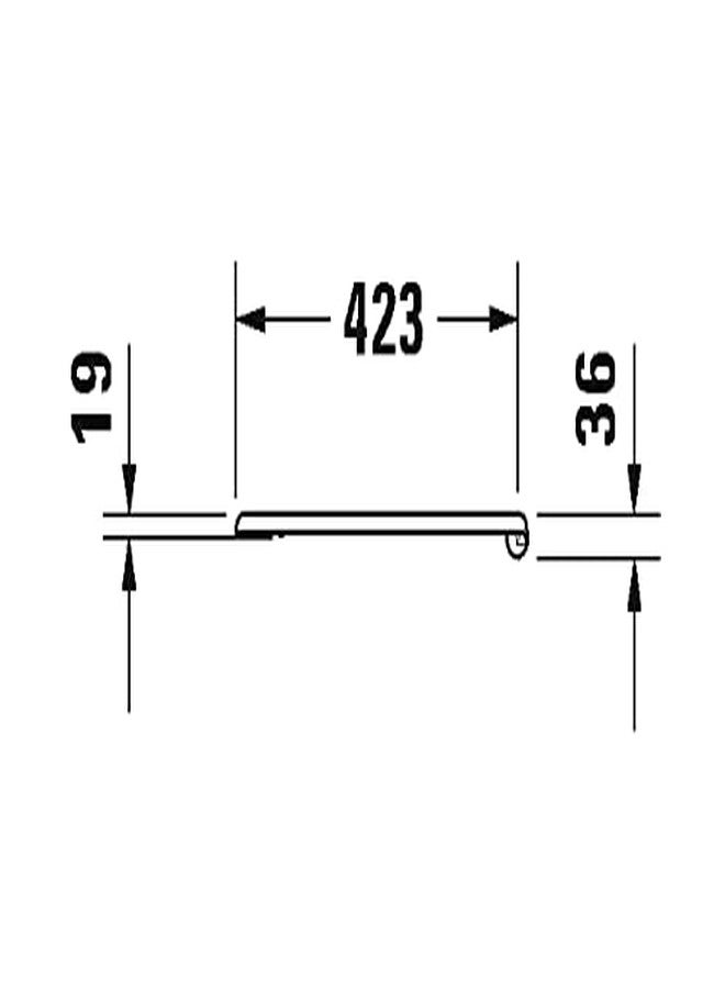 Duravit مقعد وغطاء 1930 مفصلات بيضاء من يوريا ثمانية الأضلاع مع إغلاق ناعم - Image 3