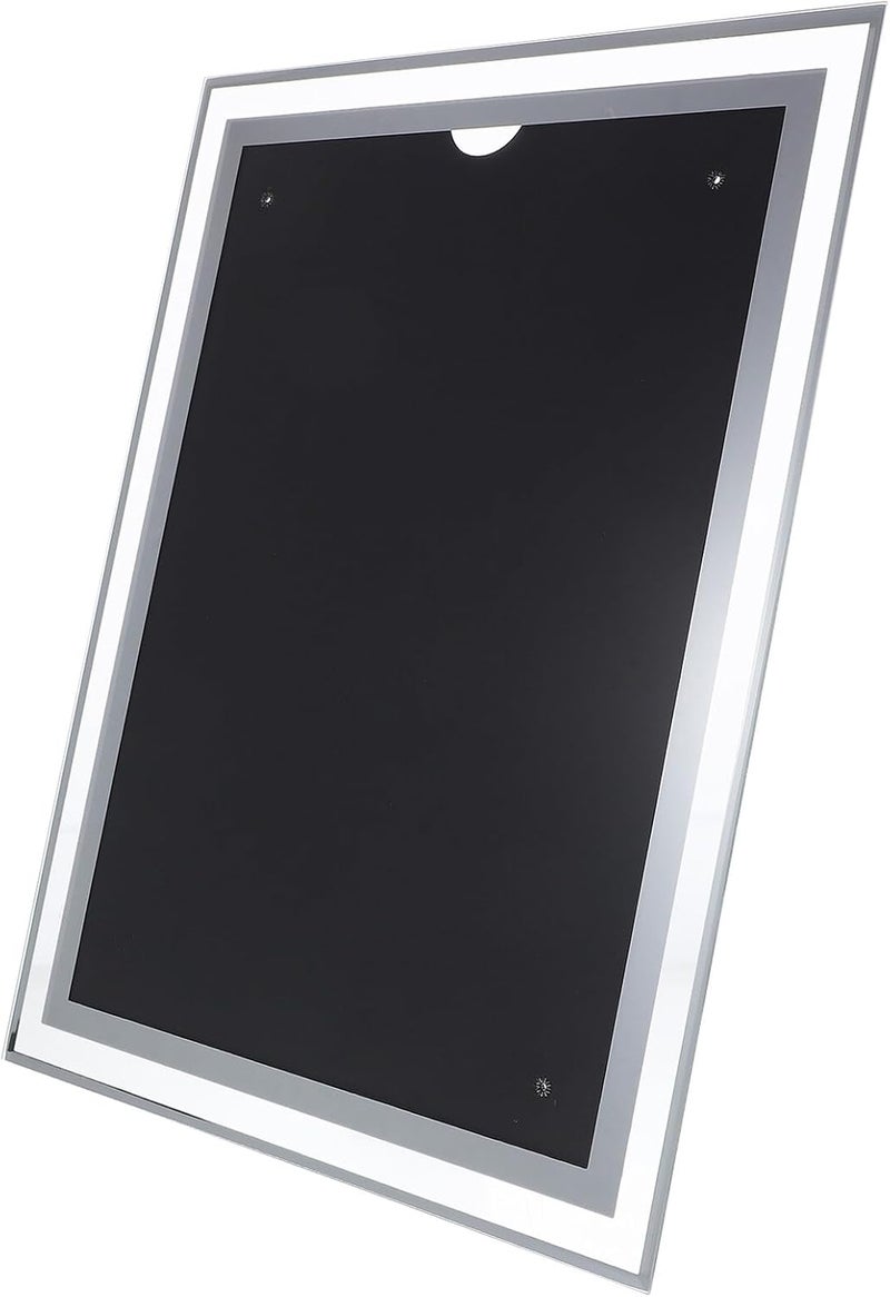 Ciieeo Certificate Frame and Document Display Stand, Silver Double-sided A4 Size, Glass Front Picture Frame for Diplomas, Licenses, Graduation Certificates, Desk and Wall Mount - Image 1