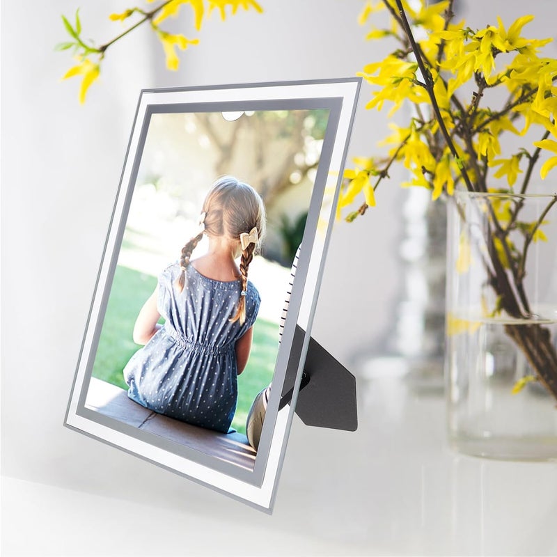 Ciieeo Certificate Frame and Document Display Stand, Silver Double-sided A4 Size, Glass Front Picture Frame for Diplomas, Licenses, Graduation Certificates, Desk and Wall Mount - Image 5