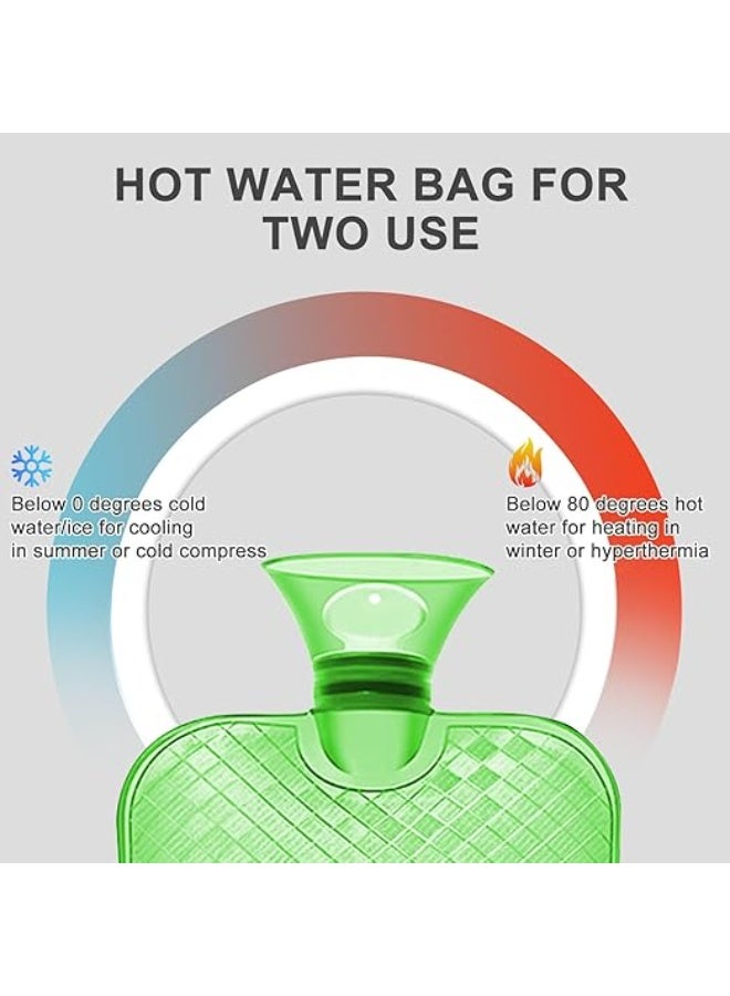 Hot Water Bottle Rubber 2 Quart Capacity for Heat Therapy and Warm Comfort Reusable Leak Resistant Design for Daily Use - Image 5