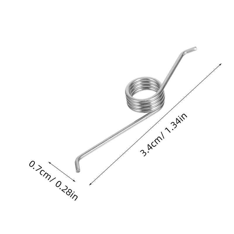Stainless Steel Garbage Can Lid Torsion Spring Replacement 4 Pack For Bin Repair - Image 3