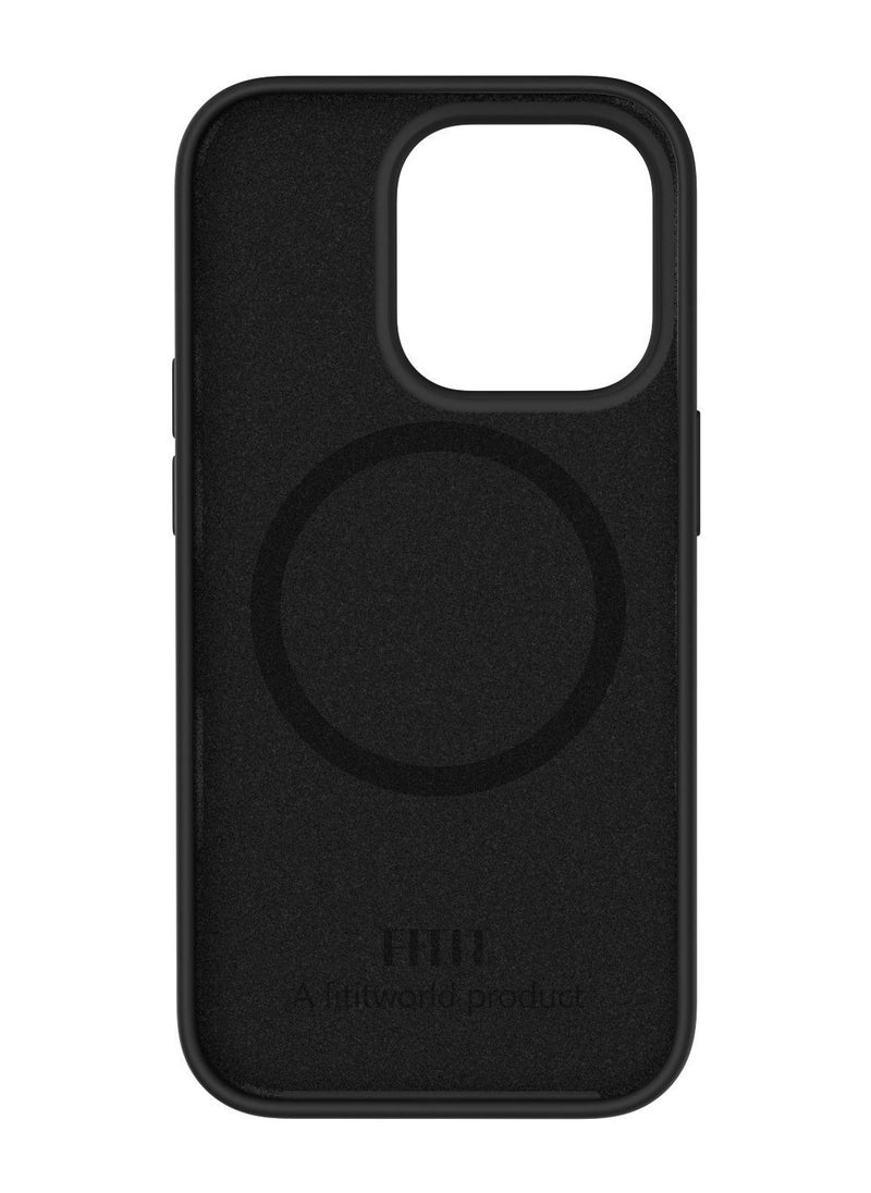 FITIT FITIT Magnetic Silicone Case for iPhone 13 Pro 6.1-Inch, Compatible with MagSafe, Black  - Image 2