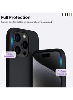 FITIT FITIT Magnetic Silicone Case for iPhone 13 Pro 6.1-Inch, Compatible with MagSafe, Black  - Image 4