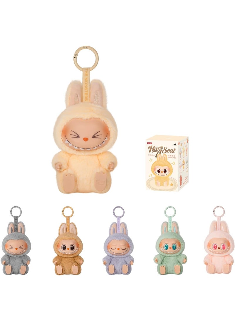 Pop Mart x Coarse Pop Mart The Monsters Labubu – 17cm Plush Keychain & Vinyl Blind Box Figure Set | Cute Collectible Toy, Bag Accessory & Home Decor Gift for Kids & Teens - Image 1