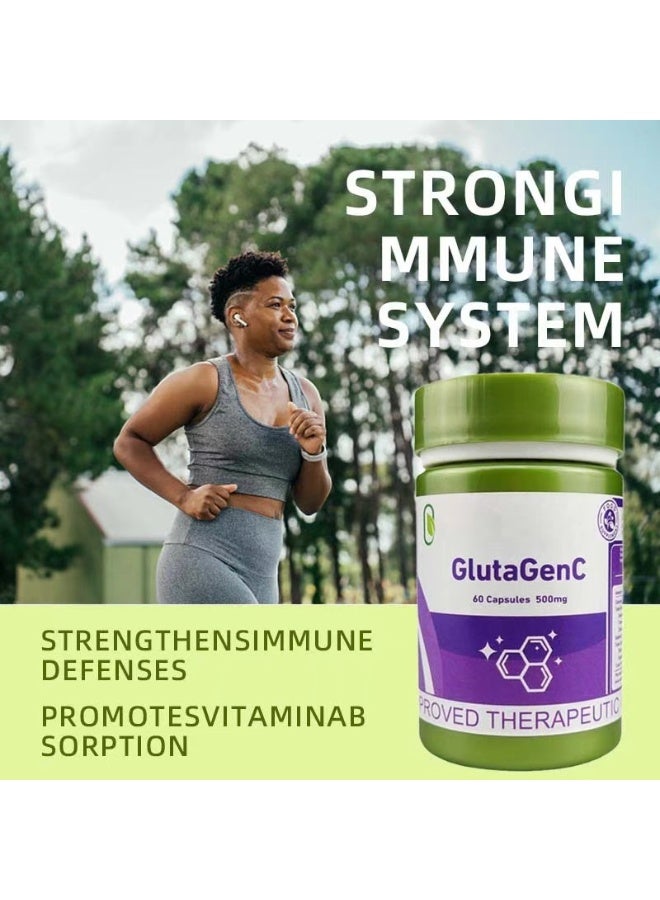 Day Wins 2-Bottles Gluta Gen C 60 Capsules, 500mg GlutagenC Whitening Capsules, Simplee Supplements Glutathione, Collagen & Vitamins Suitable for older women - Image 5