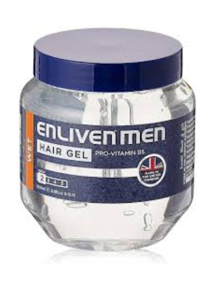 Enliven Men Hair Gel Wet With Pro - Vitamin B5 - 250 Ml