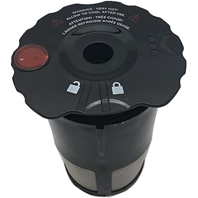 إكسفور فلتر قهوة قابل لإعادة الاستخدام من قطعتين لماكينة كي كوب كيريج 119367 20 فلتر قهوة أسود الطراز المحدث K200K300K400K500 Series يعمل مع جميع ماكينات كيريج بلس - Image 4