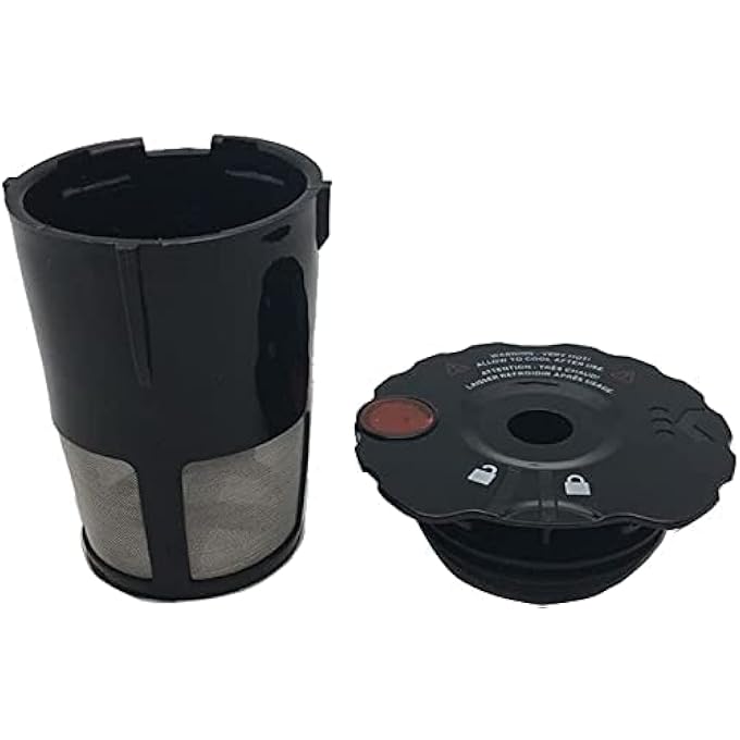 إكسفور فلتر قهوة قابل لإعادة الاستخدام من قطعتين لماكينة كي كوب كيريج 119367 20 فلتر قهوة أسود الطراز المحدث K200K300K400K500 Series يعمل مع جميع ماكينات كيريج بلس - Image 5