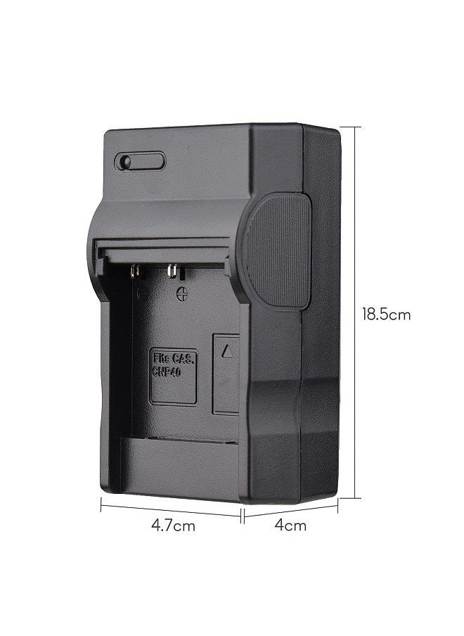 Generic - NP-40 Battery Charger Replacement for Casio EX-Z400/EX-FC100/EX-FC150/EX-P505/EX-P600/EX-P700/Zoom EX-Z100/EX-Z1000/EX-Z1050/EX-Z700/EX-Z750/EX-Z850 Digital Video Camera Batteries - Image 1