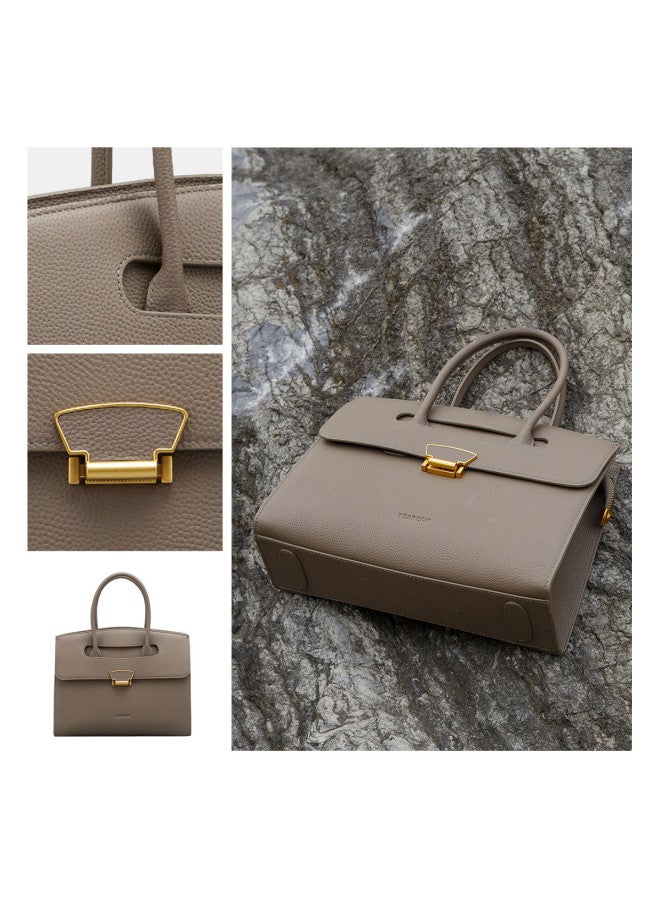 YEARCON Top Grain Leather】2025 Premium Leather Women's Handbag, Light Luxury Large Capacity Bag, Qixi Festival Gift - Image 5