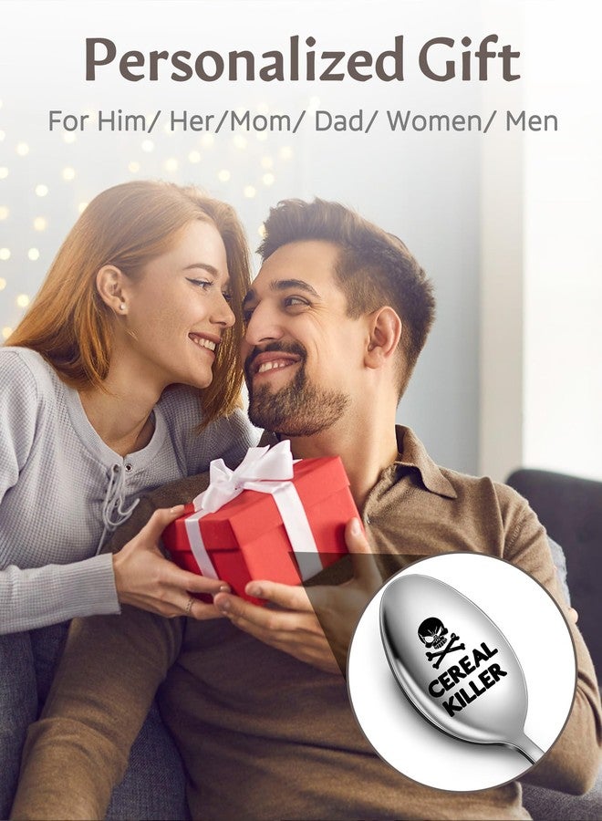 Lovingly Yours Gifts for Men - Anniversary Valentine's Day Gifts Birthday Gifts for Him, Mens Gifts Cereal Killer Spoon - Image 2
