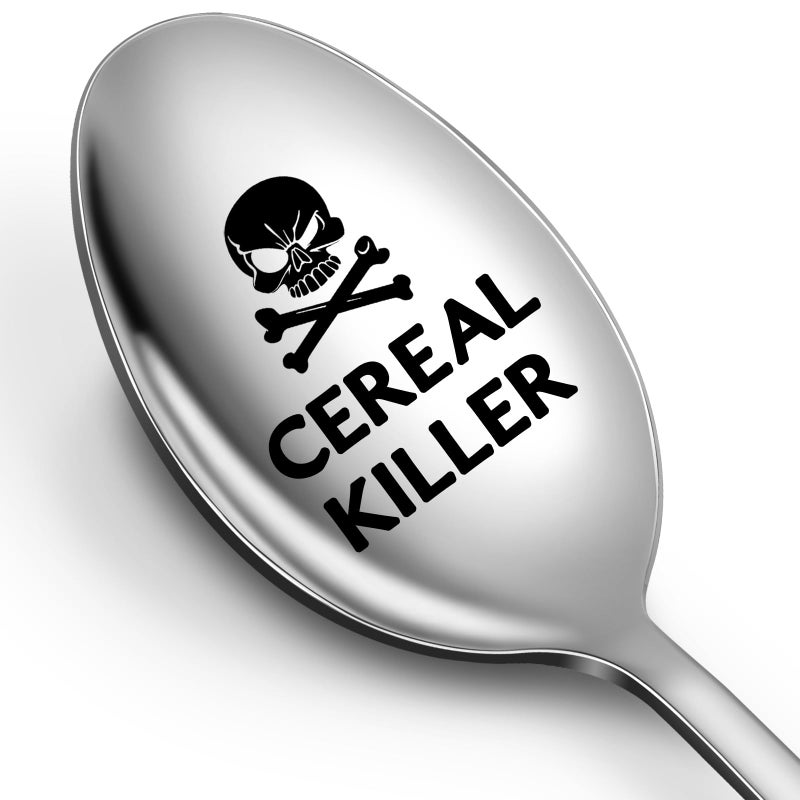 Lovingly Yours Gifts for Men - Anniversary Valentine's Day Gifts Birthday Gifts for Him, Mens Gifts Cereal Killer Spoon - Image 1