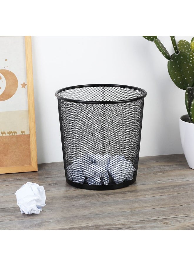 DANUBE HOME Danube Home Falcon 10L Metal Mesh Dustbin - 15X15X28Cm Stylish Black Waste Disposal Bin For Kitchen, Bath & Laundry Durable Iron Trash Can For Home & Office House Cleaning Accessories  - Image 2