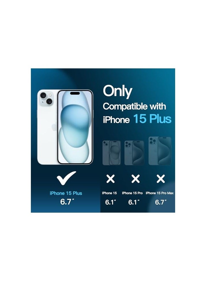 جي تيك واقي شاشة JETech لهاتف iPhone 15 Plus مقاس 6.7 بوصات مع واقي عدسة الكاميرا، أداة سهلة التركيب، طبقة من الزجاج المقسى، شفاف عالي الدقة، عبوتان لكل منهما - Image 5