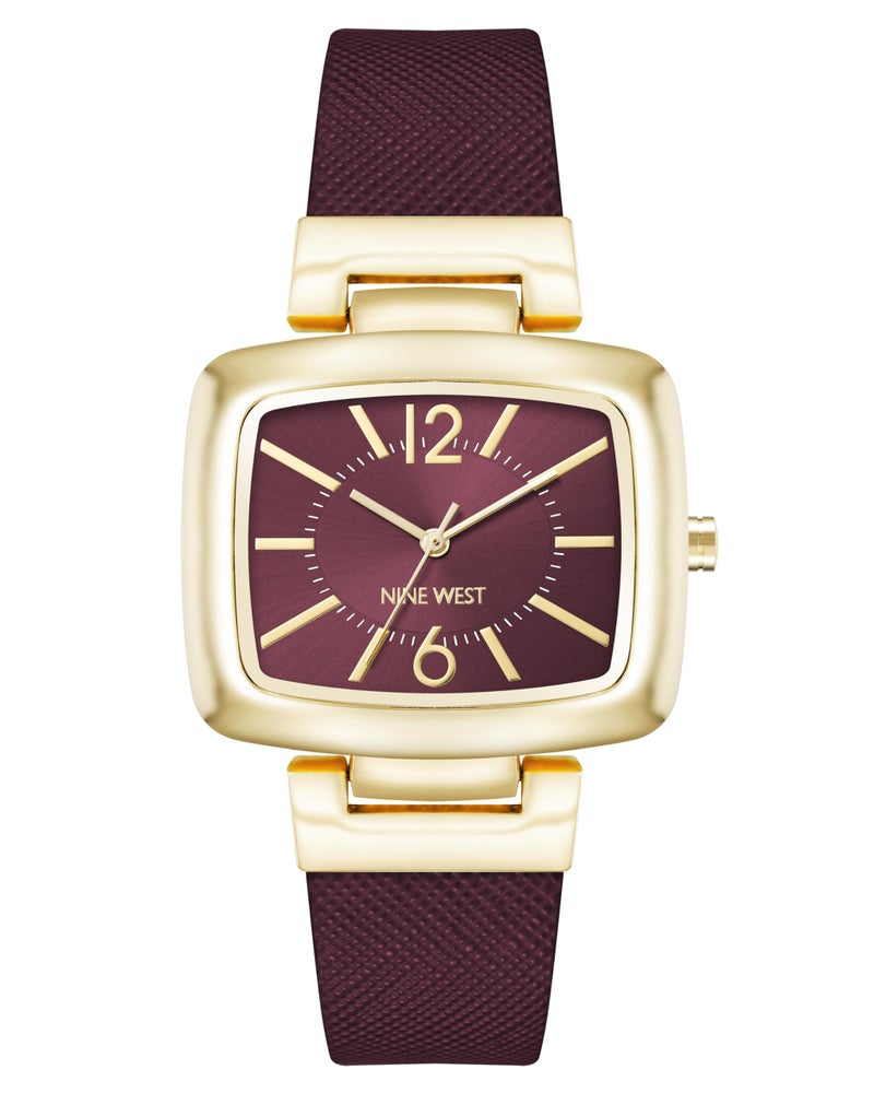 Nine West Womens Saffiano Strap Watch - Image 2