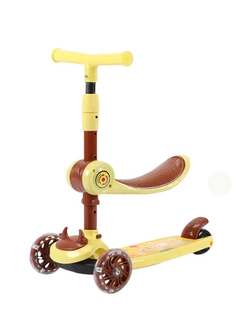 Basmah - Designed specifically for boys and girls, the 3-in-1 push scooter in size 13-702-05Y features a versatile design that includes a comfortable seat, push system and sturdy frame. - Image 1