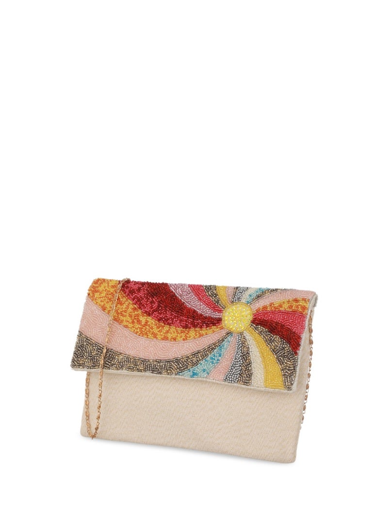 Priyaasi Textured Embellished Structured Sling Bag  - Image 3