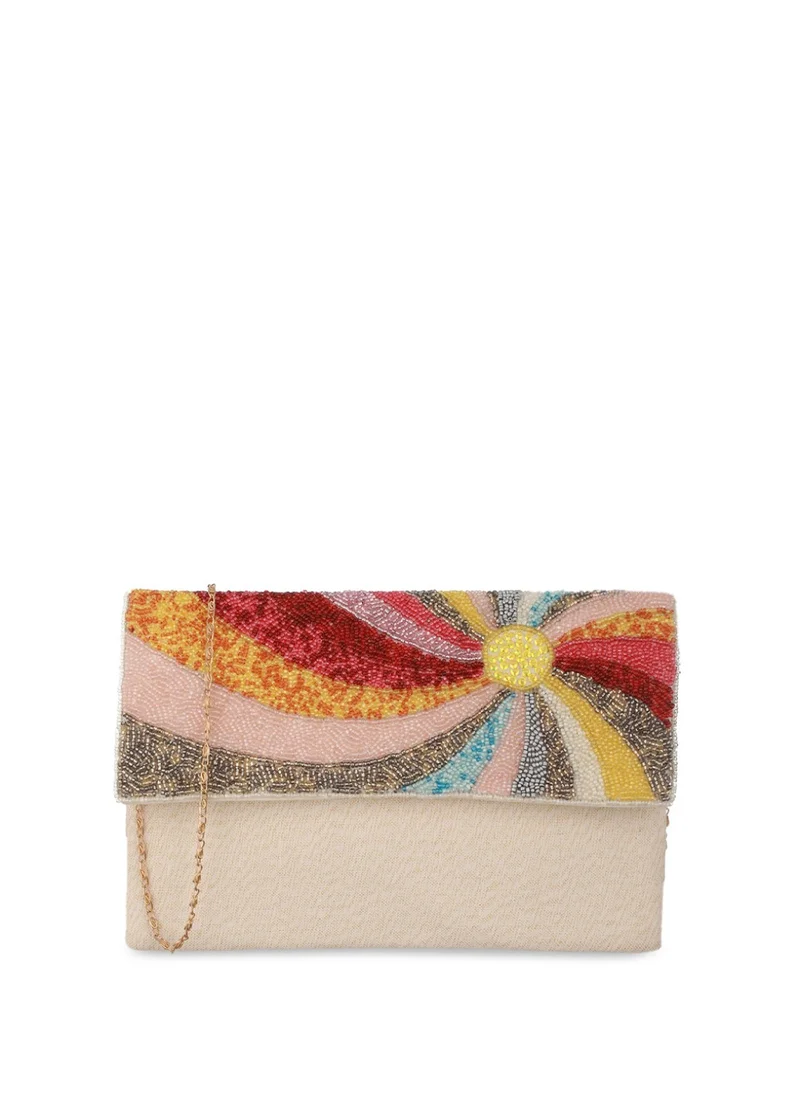 برياسي Textured Embellished Structured Sling Bag