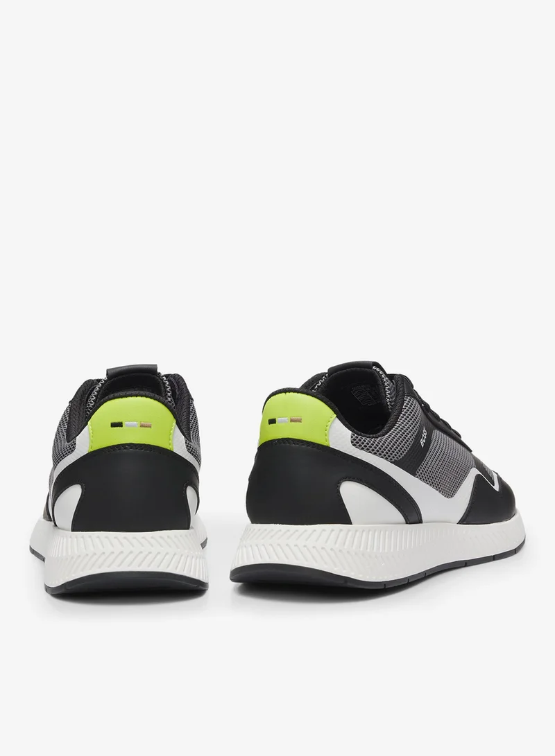 BOSS Mesh trainers with ribbed sole