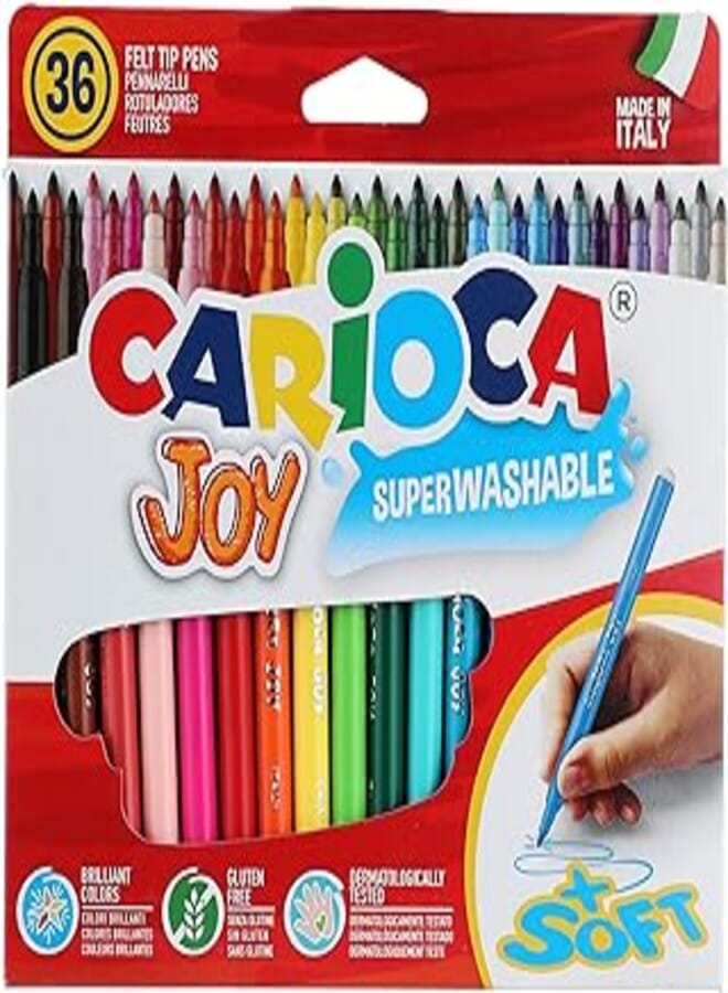 Carioca felt tip pens - 40616, set of 36 pieces, multi color