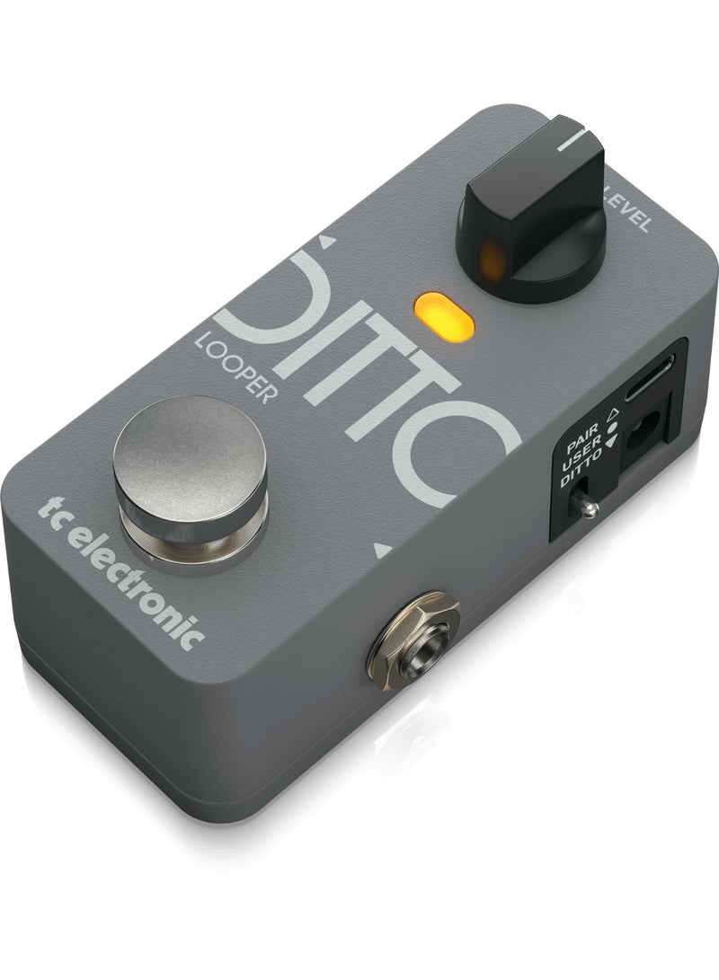 TC Electronic DITTO2LOOPER Second Generation DITTO LOOPER with Redesigned Footswitch, SingleTap Looping, Intelligent LoopSnap and Bluetooth App Integration - Image 3