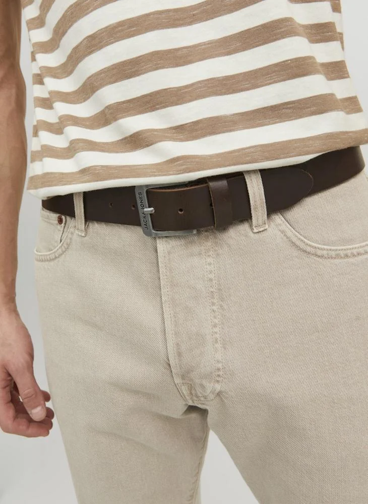 JACK & JONES Textured Leather Formal Belt