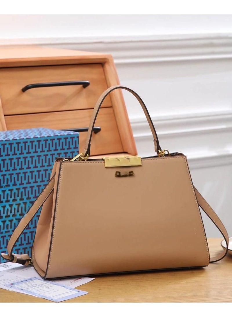 Small Leather Shoulder Satchel 