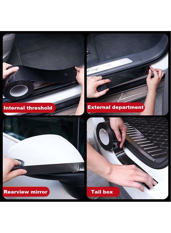 Leasinder Universal Car Door Entry Guard Protector Strip Car Door Sill Protector Film Car Threshold Guard Bumper Door Guard Scuff Plate Protectors Tape Car Scratch Cover for Most Cars 2in*33FT - Image 4